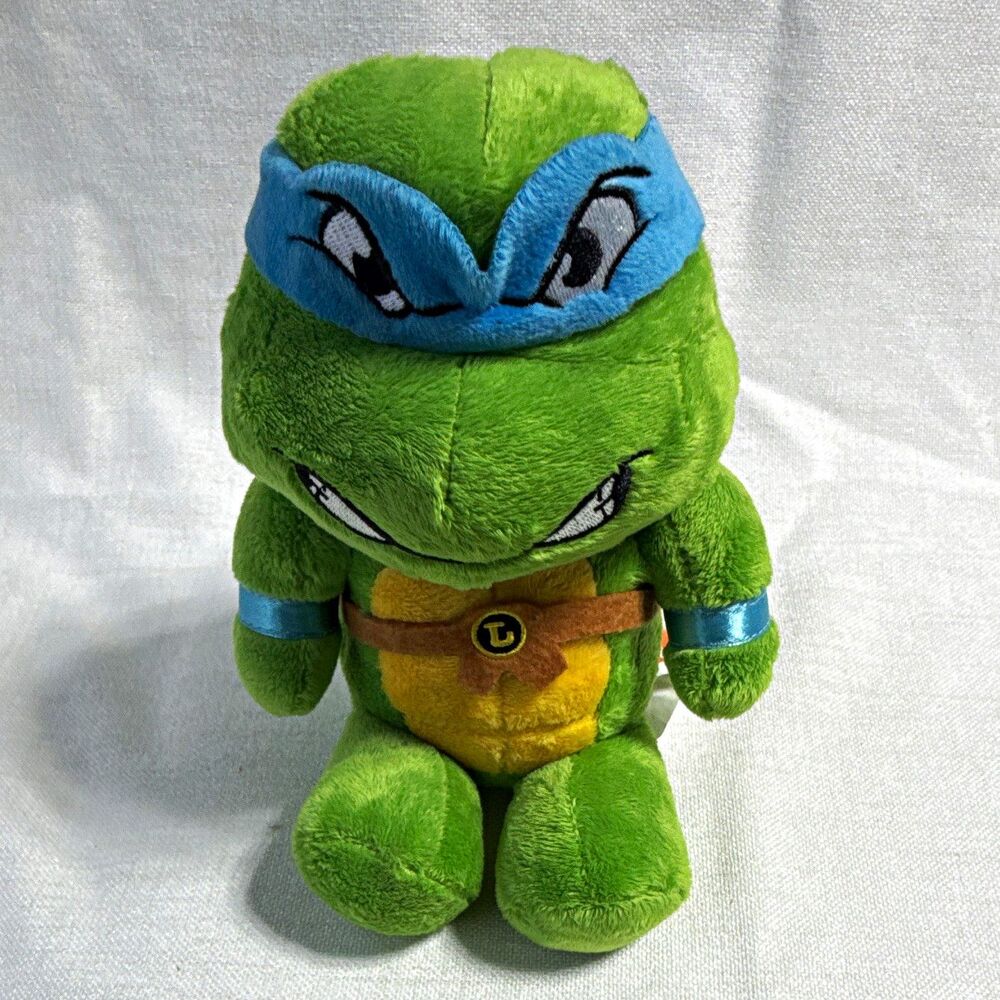 Nickelodeon TMNT Leonardo Turtle Plush Toy, Green/Blue, Small 6-14 in, 2016